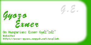 gyozo exner business card